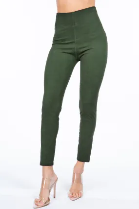 Oil-Washed Cotton Stretch Leggings