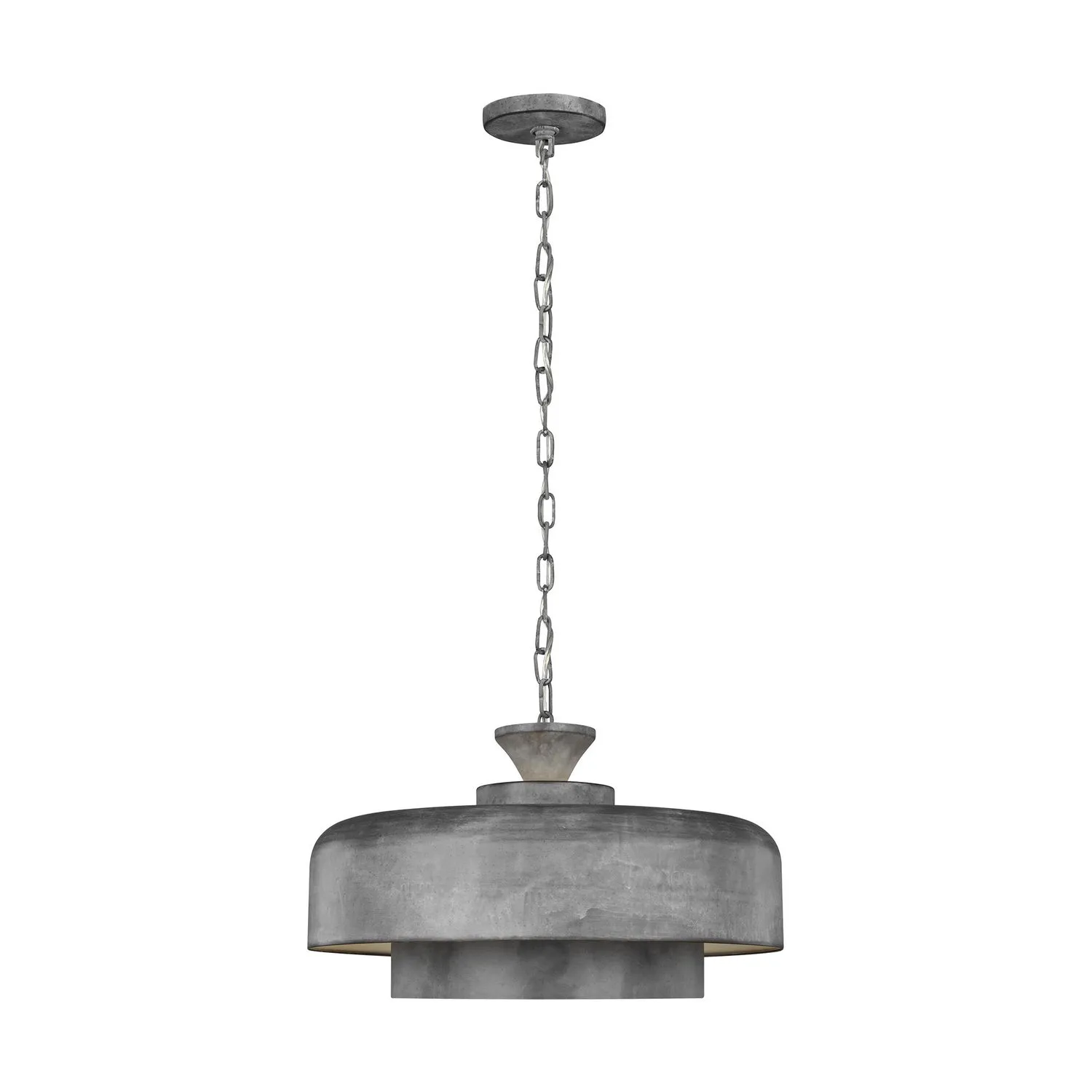 1-Light Pendant in Weathered Galvanized