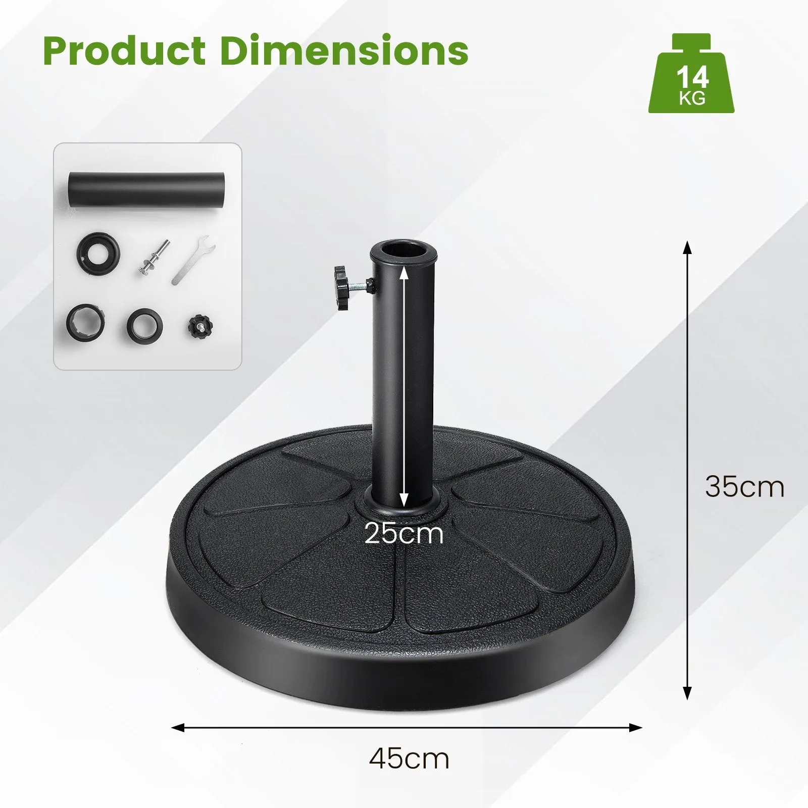 14kg Outdoor Umbrella Base