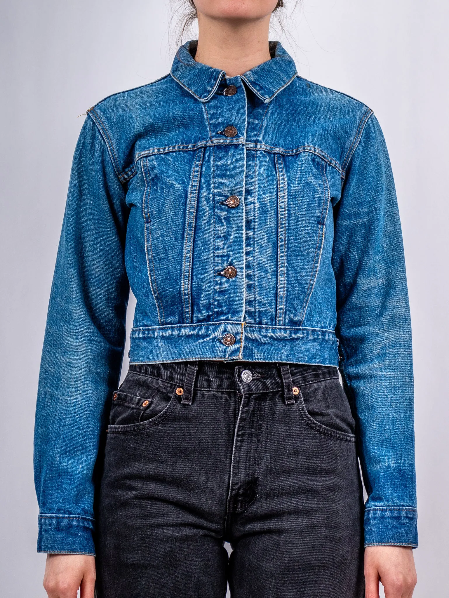 1970's LEVIS cropped denim jacket