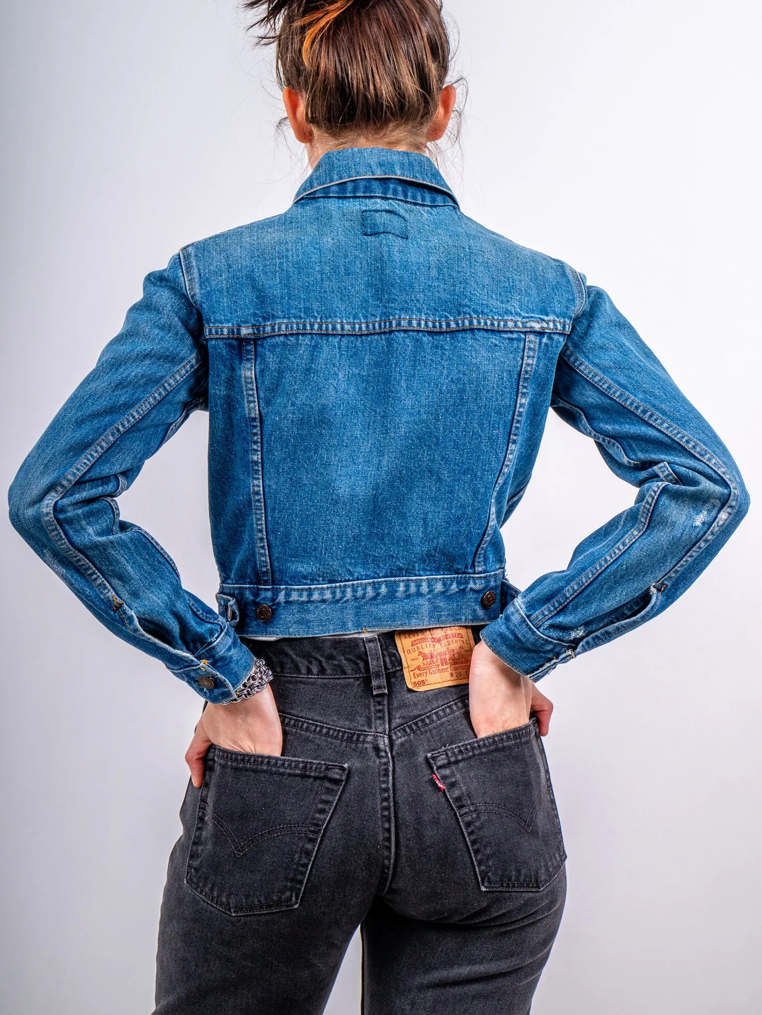 1970's LEVIS cropped denim jacket