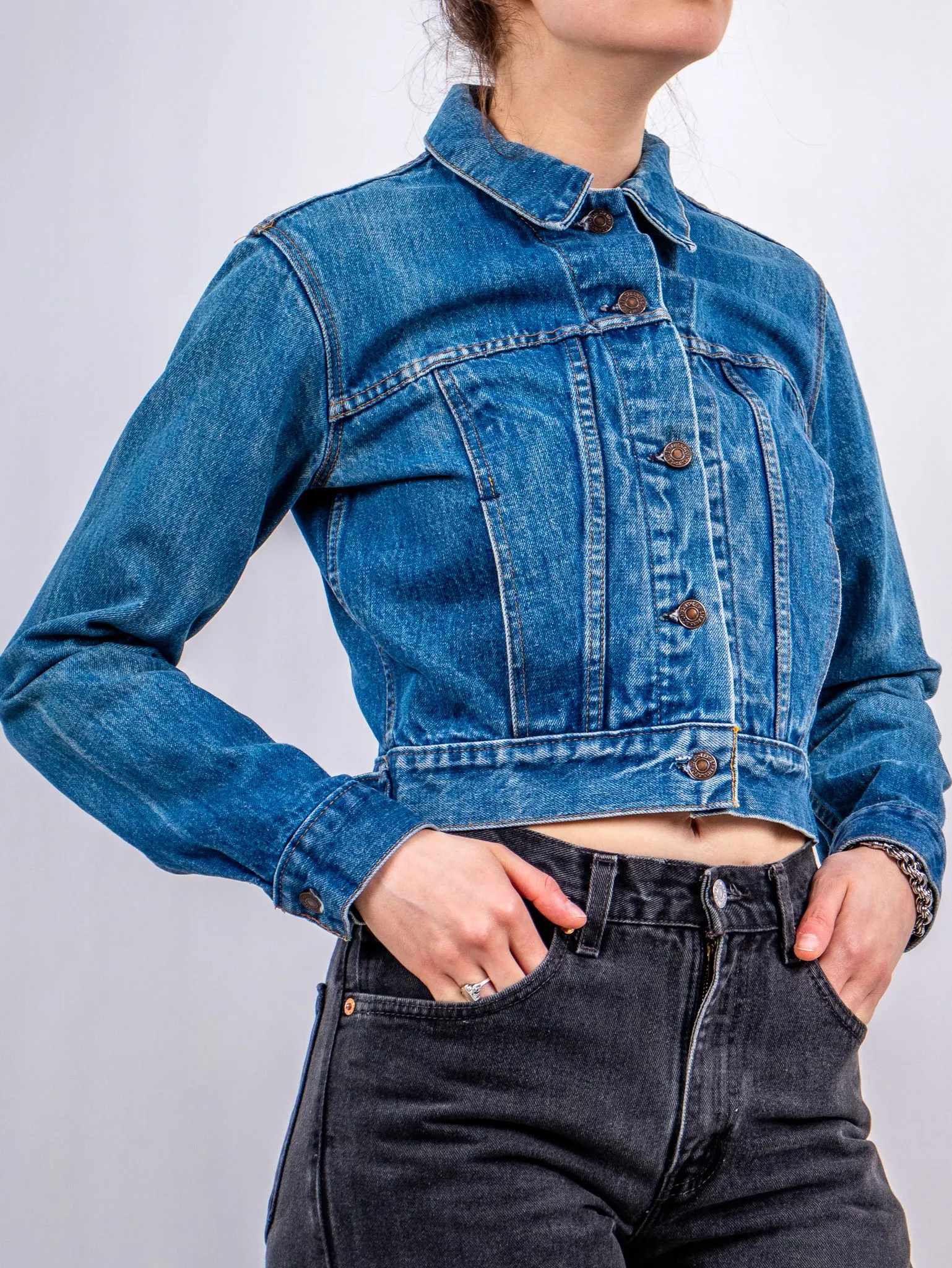 1970's LEVIS cropped denim jacket