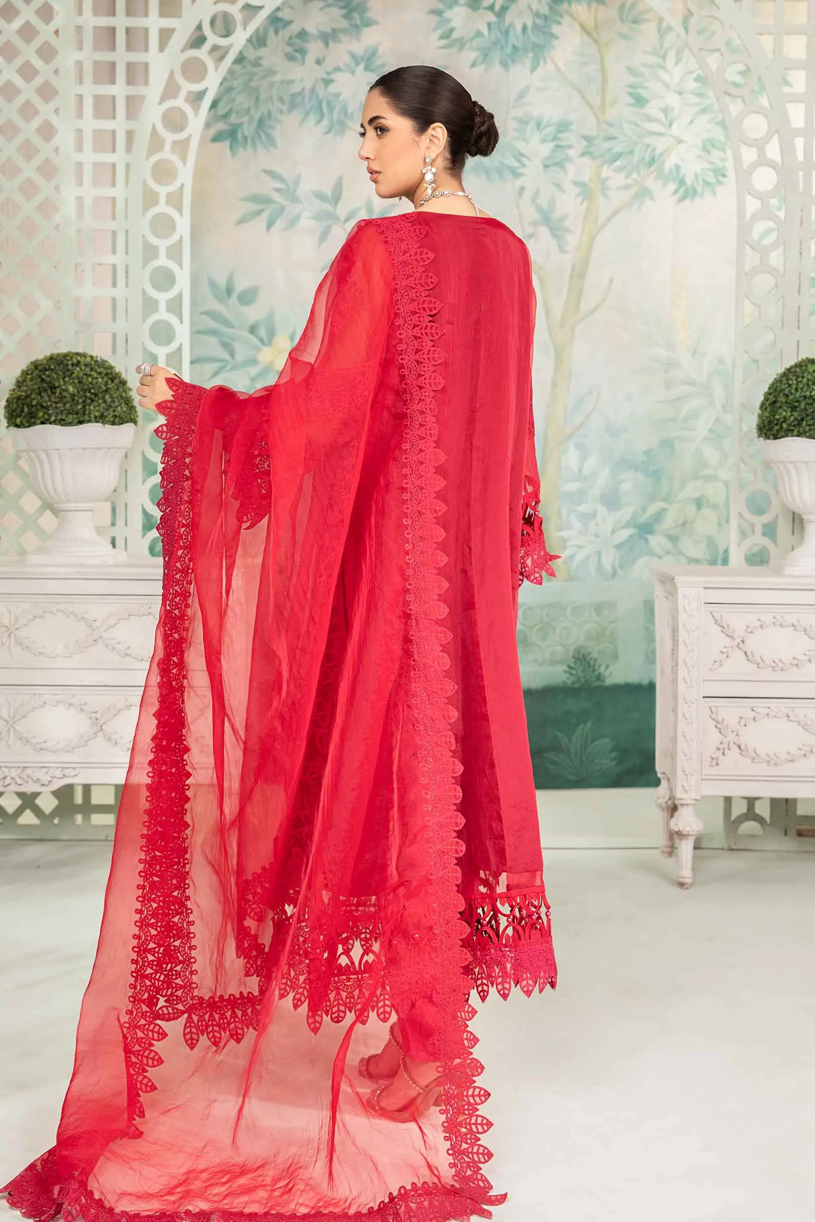 3 Piece Embroidered Organza Suit | SF-EA24-34