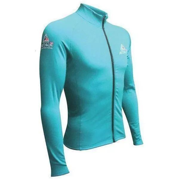 421617430  ~ 2P THERMAL ZIPTOP L/SLEEVE AQUA