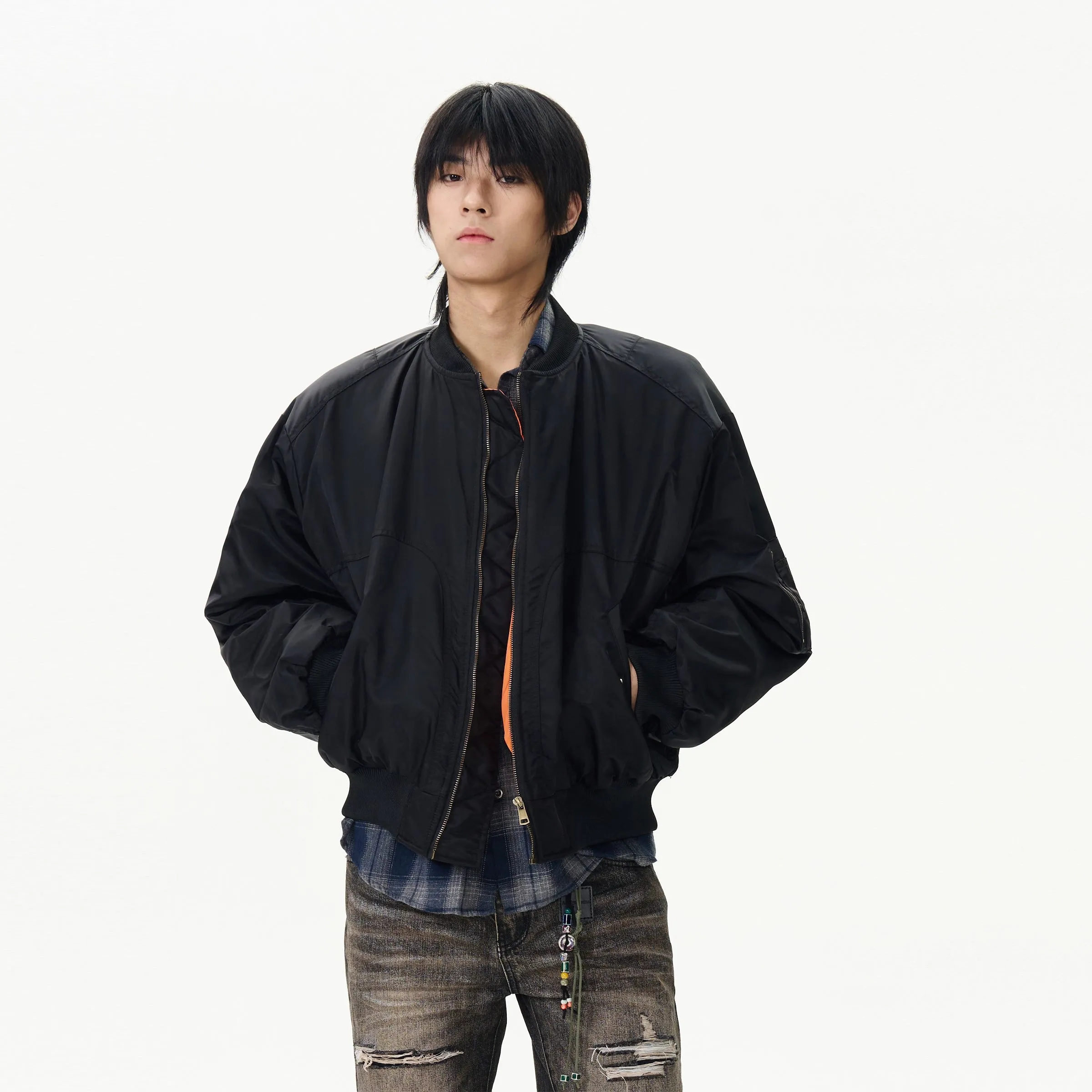 77Fight Short Bomber Jacket