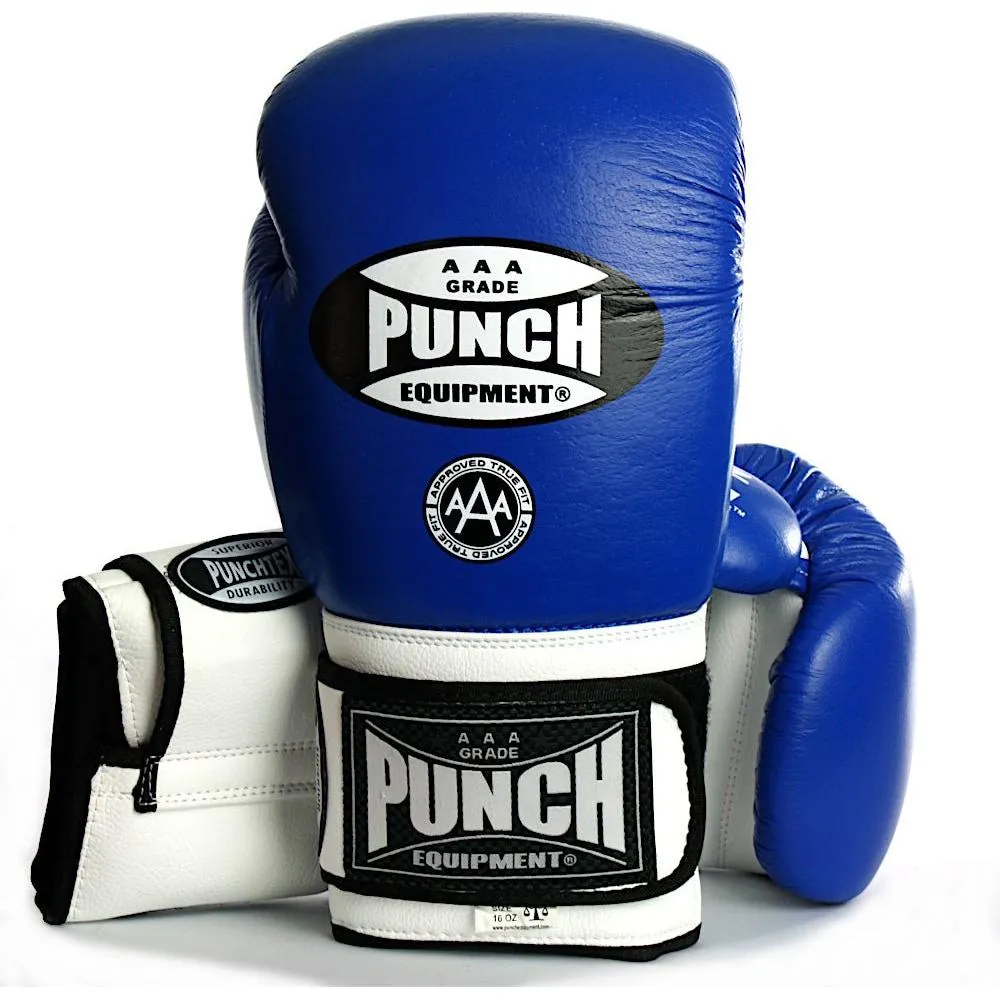 90203     ~ TROPHY GETTER BOXING GLOVES BLU/WT