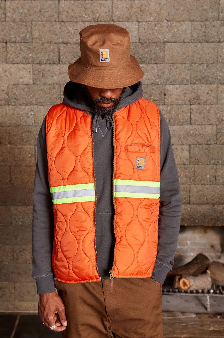 Abraham Builders Reversible Vest - Bison/Burnt Red