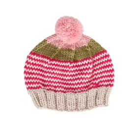 ACORN HORIZON BEANIE PINK STRIPE