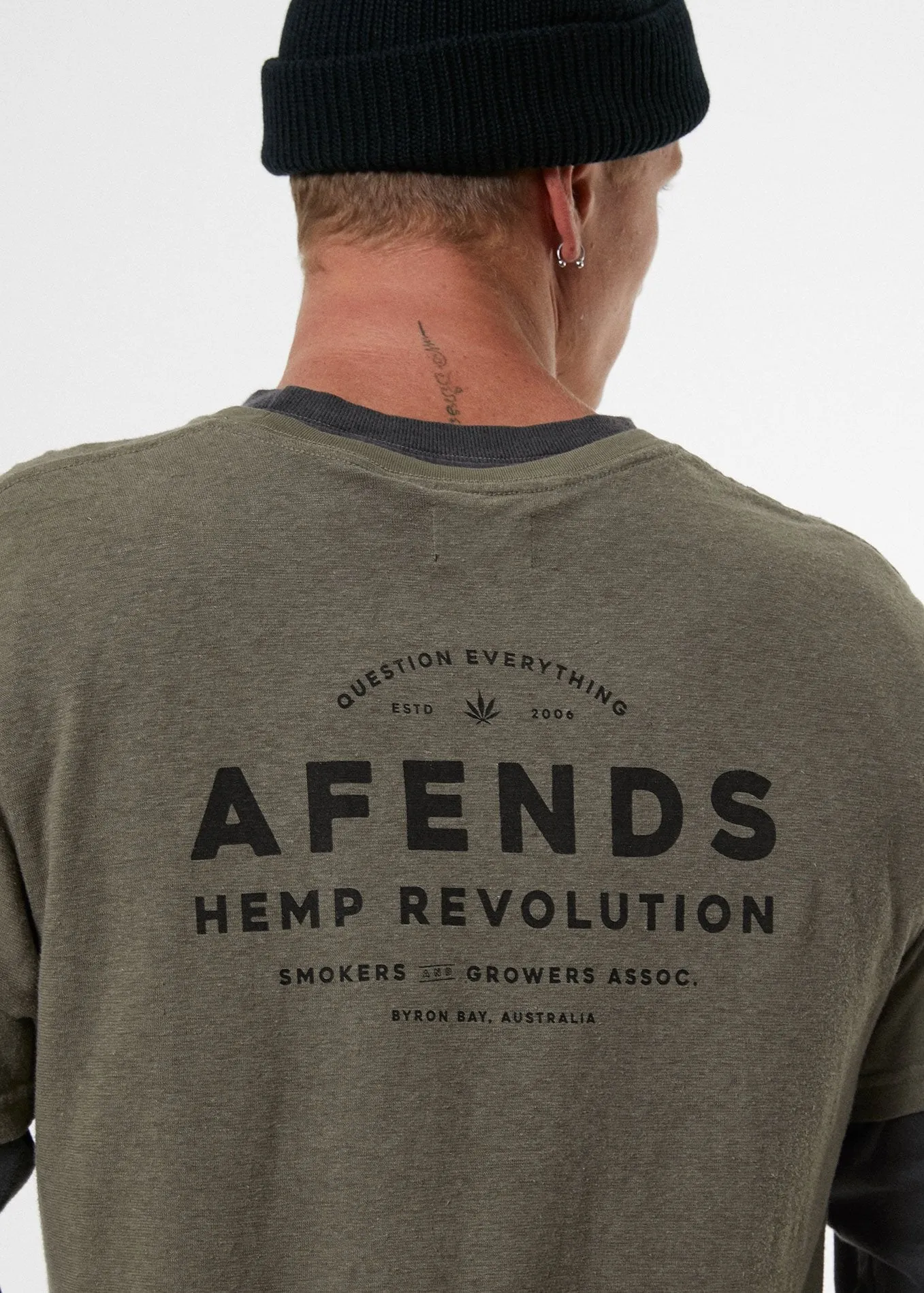 Afends Mens Association - Hemp Standard Fit Tee