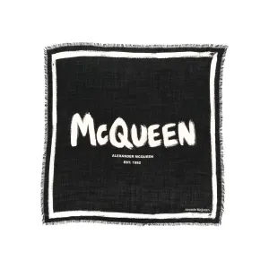 Alexander McQueen Scarfs Black