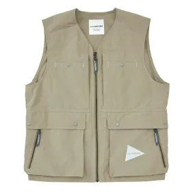 And Wander Tough Aramid Vest  Light Beige