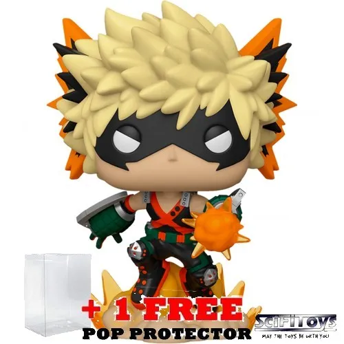 Anime : My Hero Academia - Katsuki Bakugo with Explosion Metallic Pop Vinyl Funko Exclusive