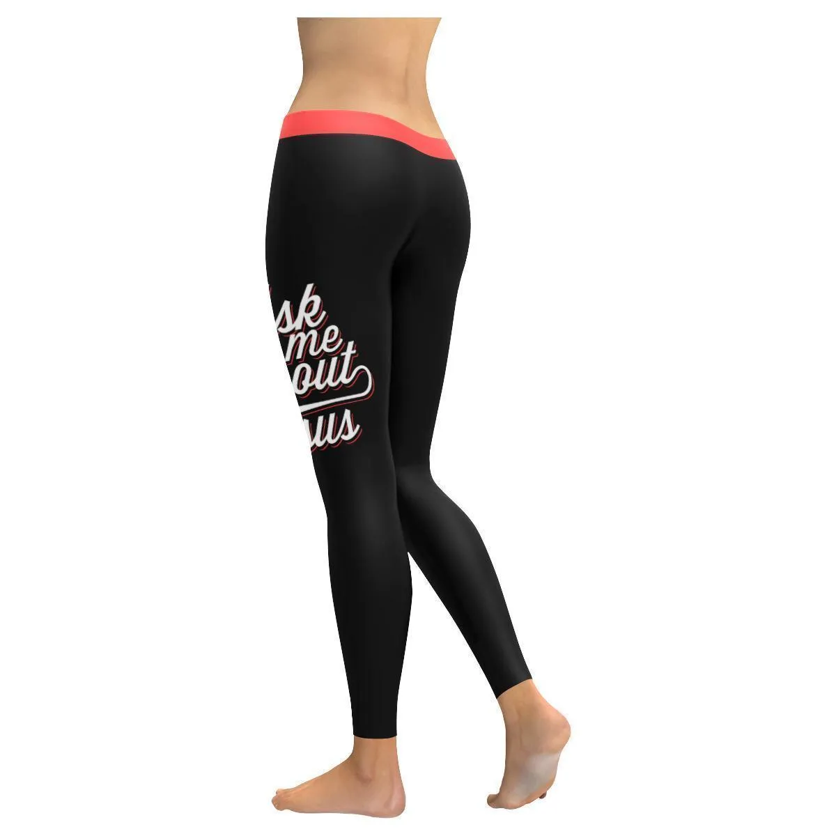 Ask Me About Jesus Funny Christian Jesus Faith Upf40  Womens Leggings - Christian Leggings For Women