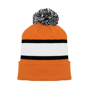 Athletic Knit (AK) A1830A-330 Adult Philadelphia Orange Hockey Toque/Beanie