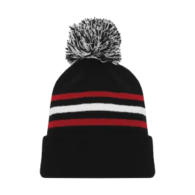 Athletic Knit (AK) A1830A-614 Adult Chicago Black Hockey Toque/Beanie