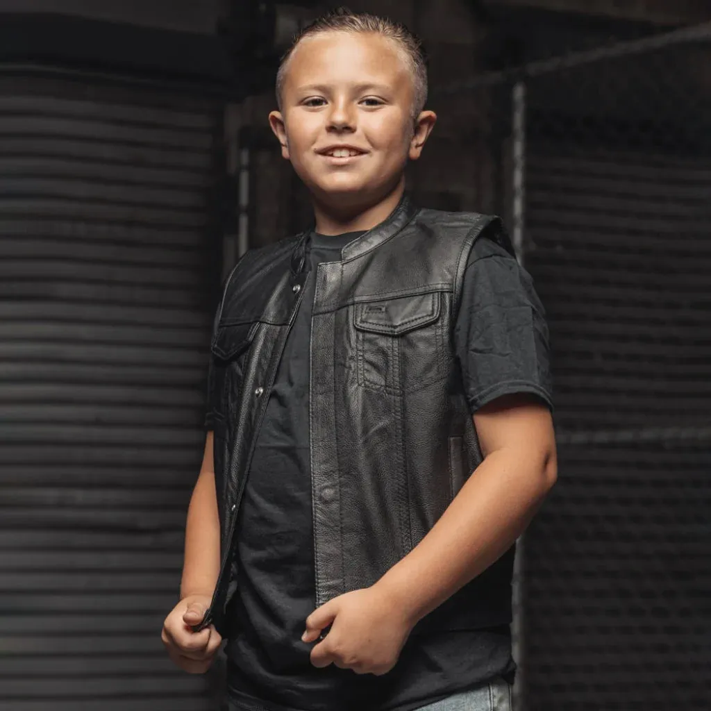 Bad Boy-  Kid's Leather Vest