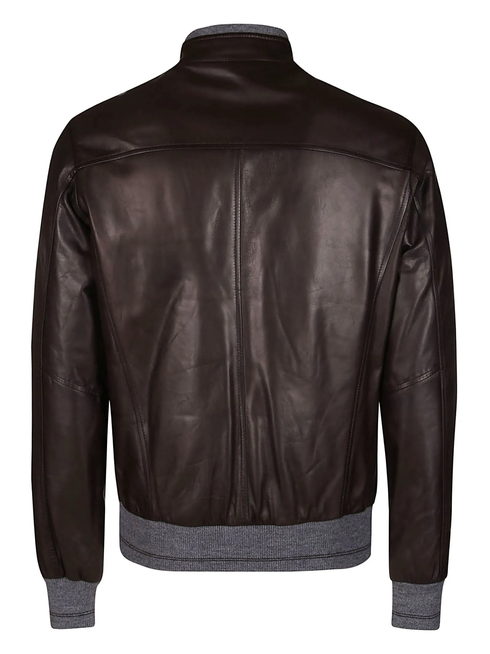 Barba Reversible High Neck Bomber Jacket