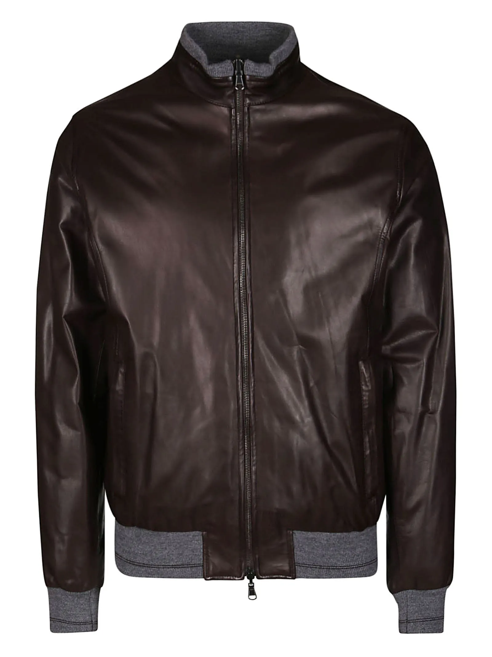 Barba Reversible High Neck Bomber Jacket