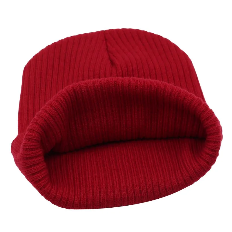 Beanies Winter Hat For Men Knitted Hat Women Winter Hats For Women Men Knit Caps Blank Casual Wool Warm Flat Bonnet Beanie 2018