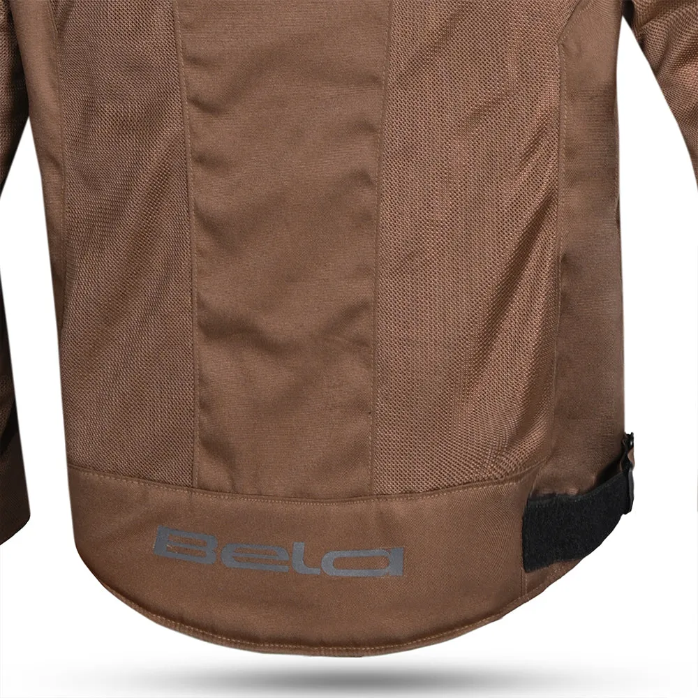 BELA Mesh Pro Man Motorcycle Touring Textile Jacket Brown