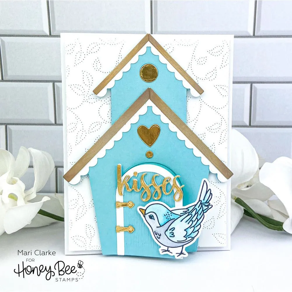 Bird House A2 Card Base - Honey Cuts