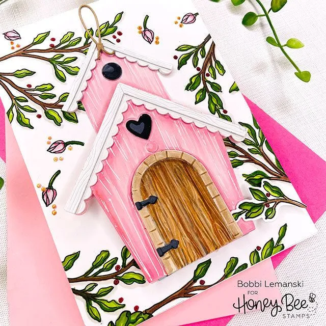 Bird House A2 Card Base - Honey Cuts