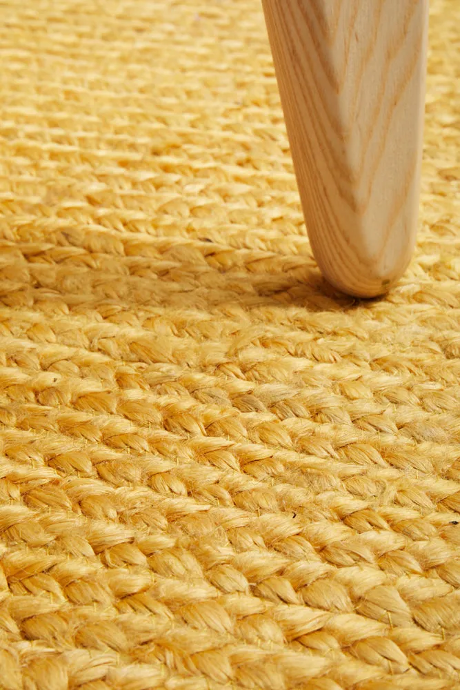 Bondi Yellow Oval Rug