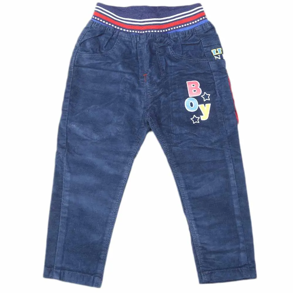 Boys Corduroy Pant - Navy Blue