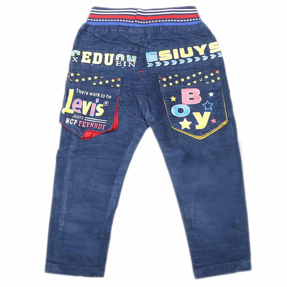 Boys Corduroy Pant - Navy Blue