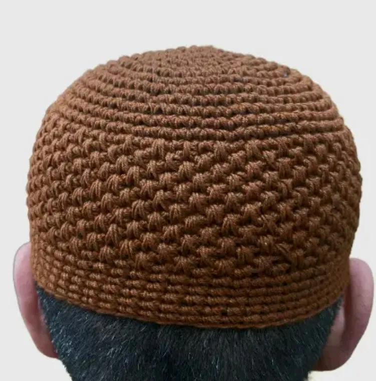 Boys Soft Wool Knitted Topi Islamic Prayer Hat One Size