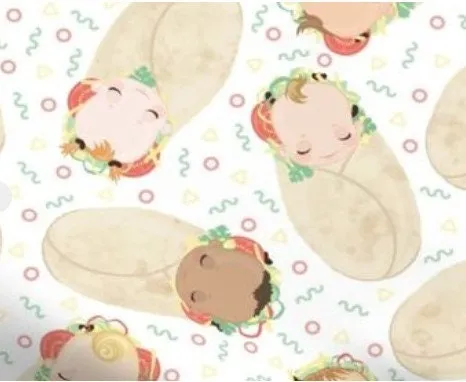 Burrito Baby Swaddle Set,Baby Burritos Blanket   Hat or Headband,Fast Food Baby Blanket,Burrito Taco Blanket,Newborn Tortilla Blanket,