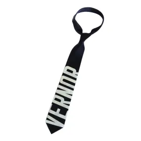 Bus Scroll Necktie: Vernor. Microfiber