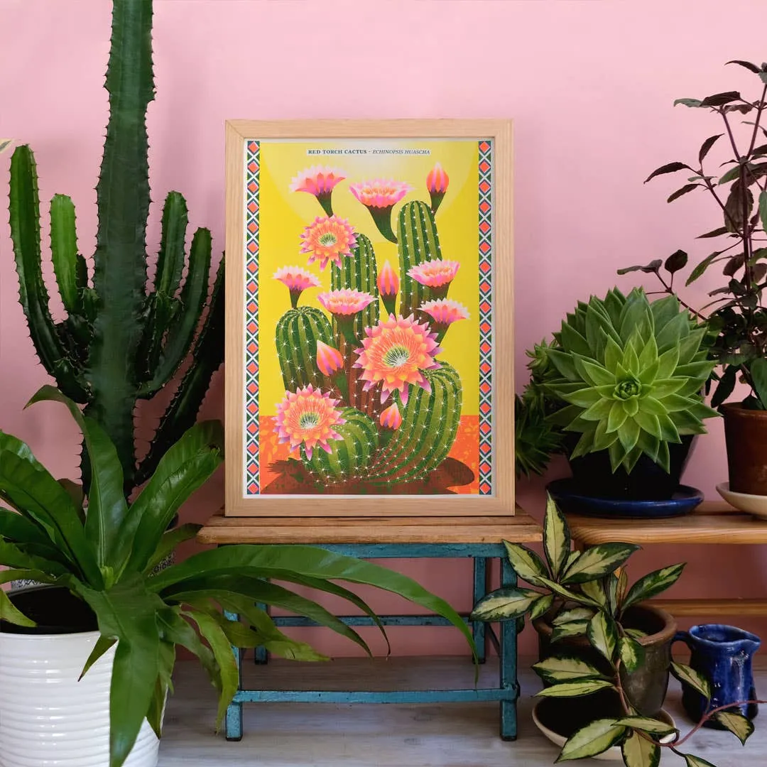 Cactus- A3 Risograph Print