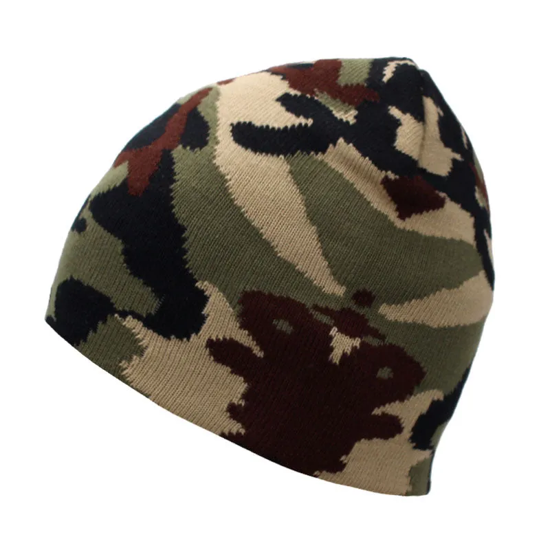 Camouflage Knitted Hat Men Beanie Women Winter Hats For Men Bonnet Knit Caps Autumn Hat Women Warm New Gorros Skullies Beanies