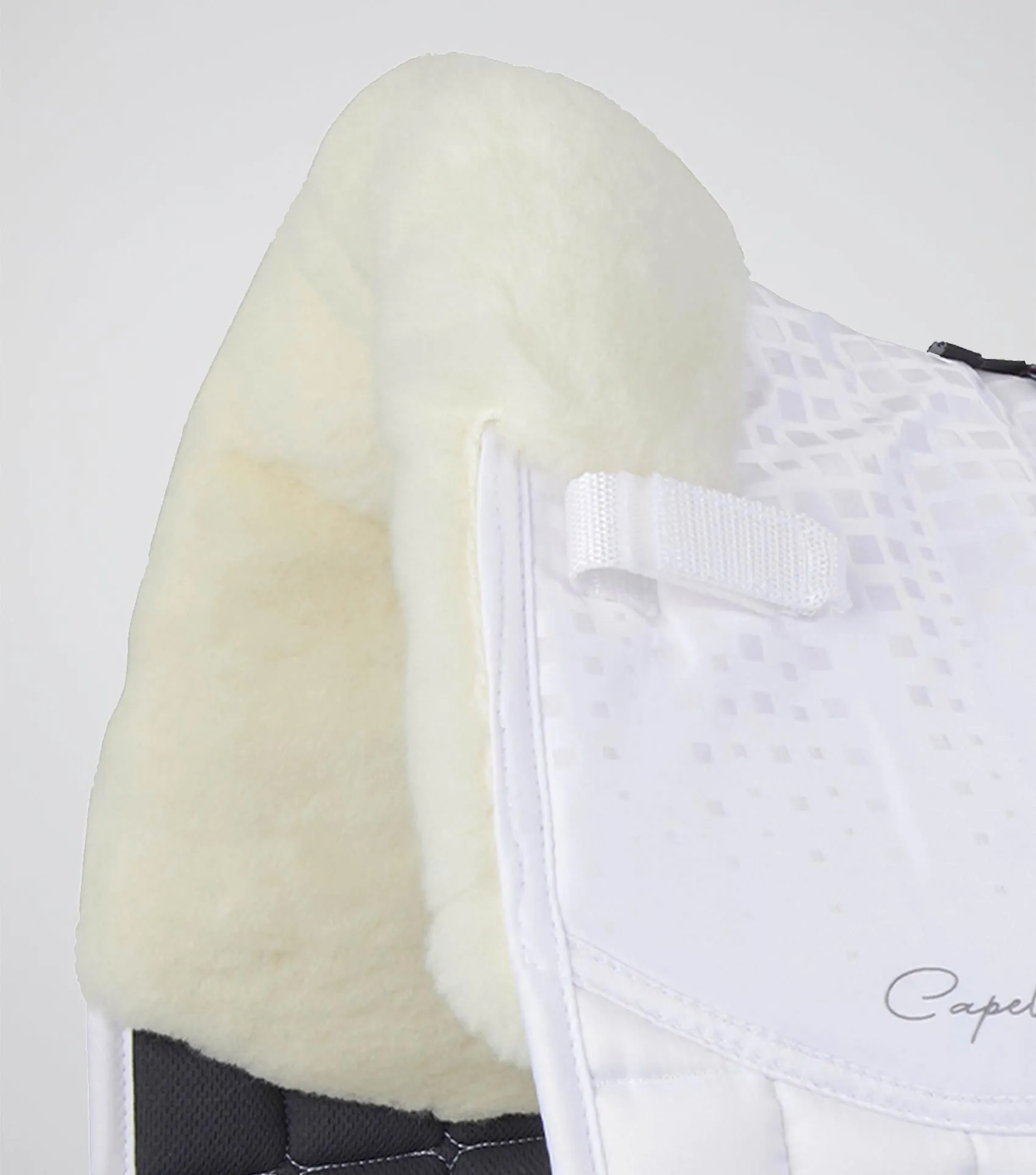 Capella Close Contact Merino Wool Dressage Square White/Natural Wool