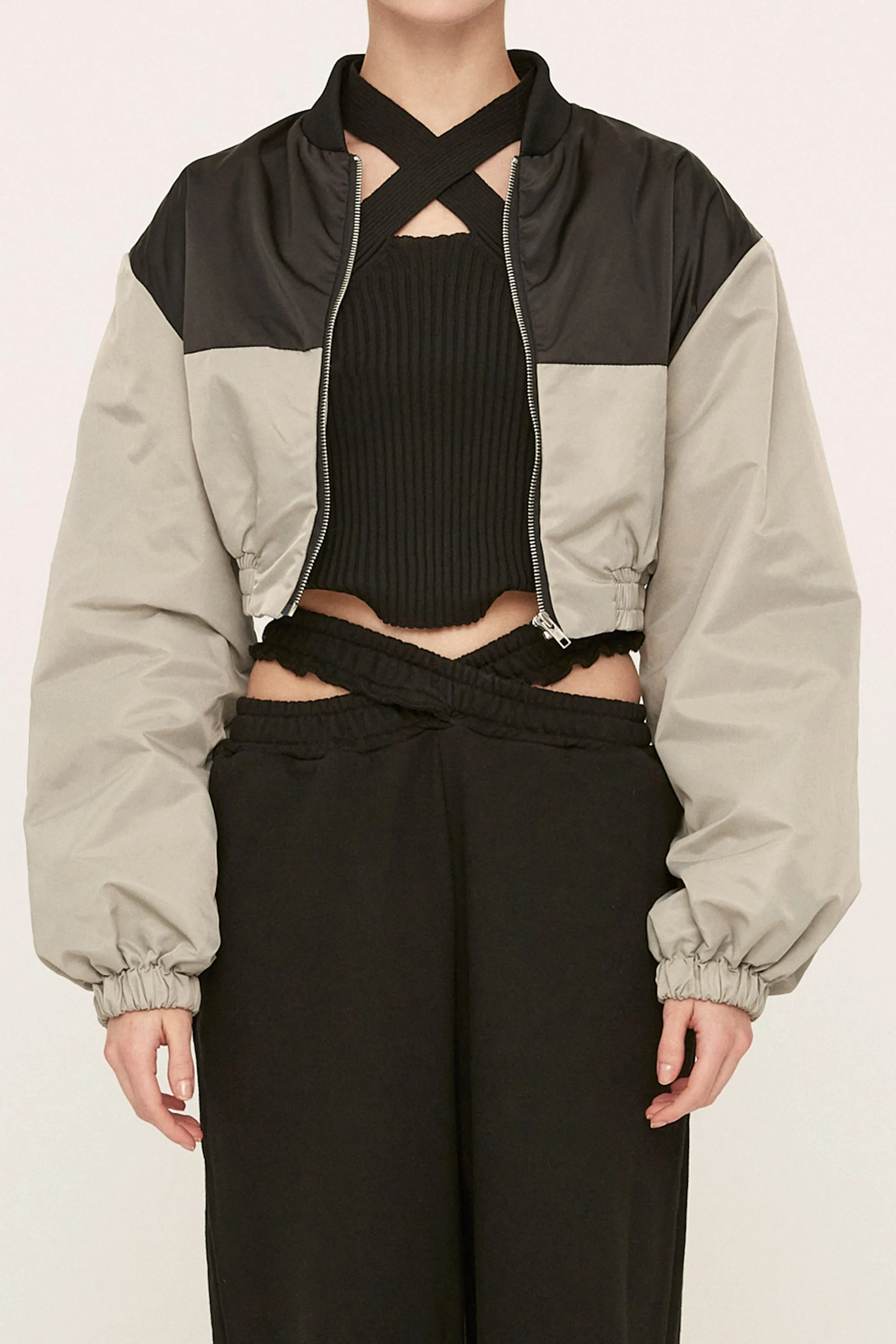 Casie Colorblock Crop Jacket