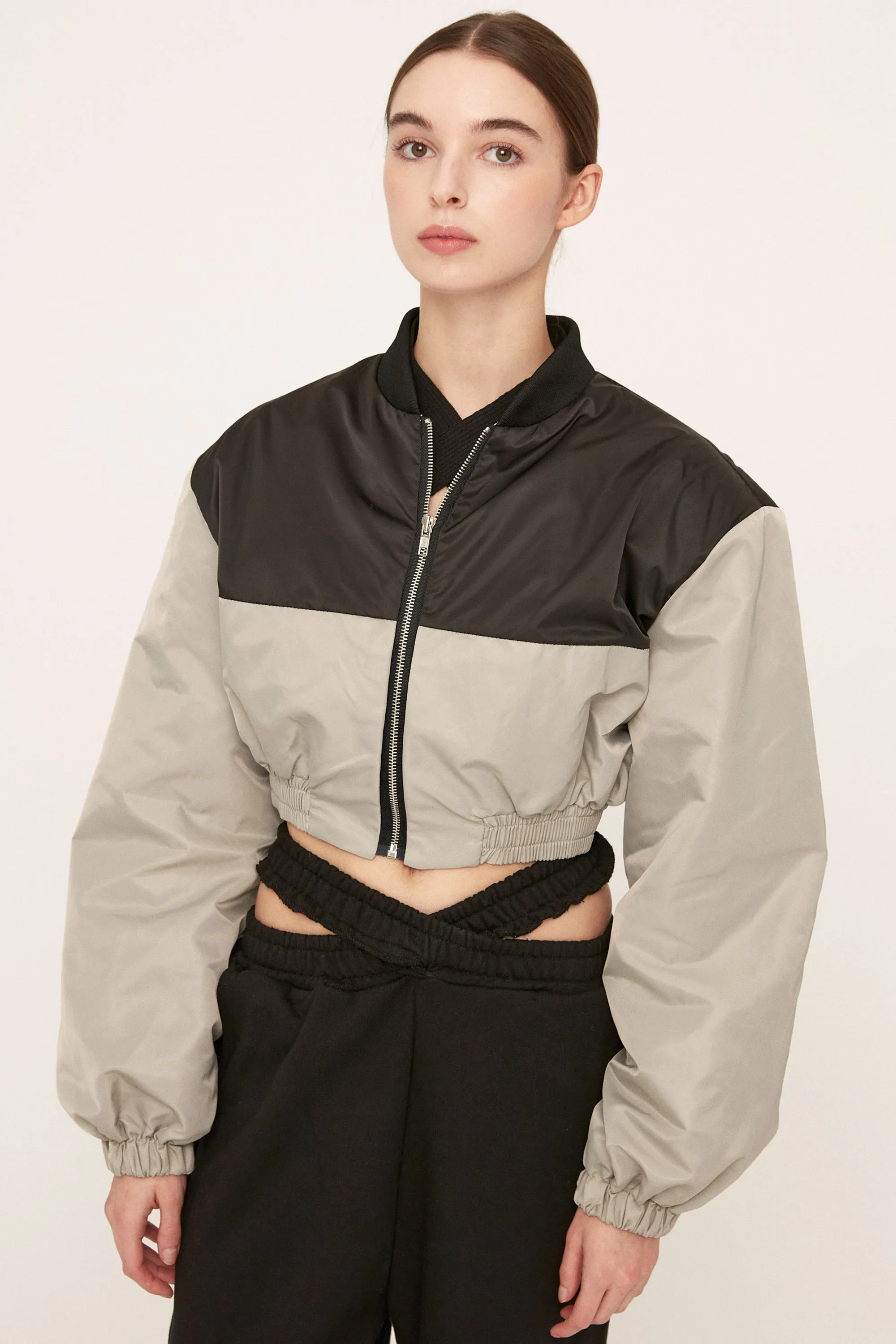 Casie Colorblock Crop Jacket