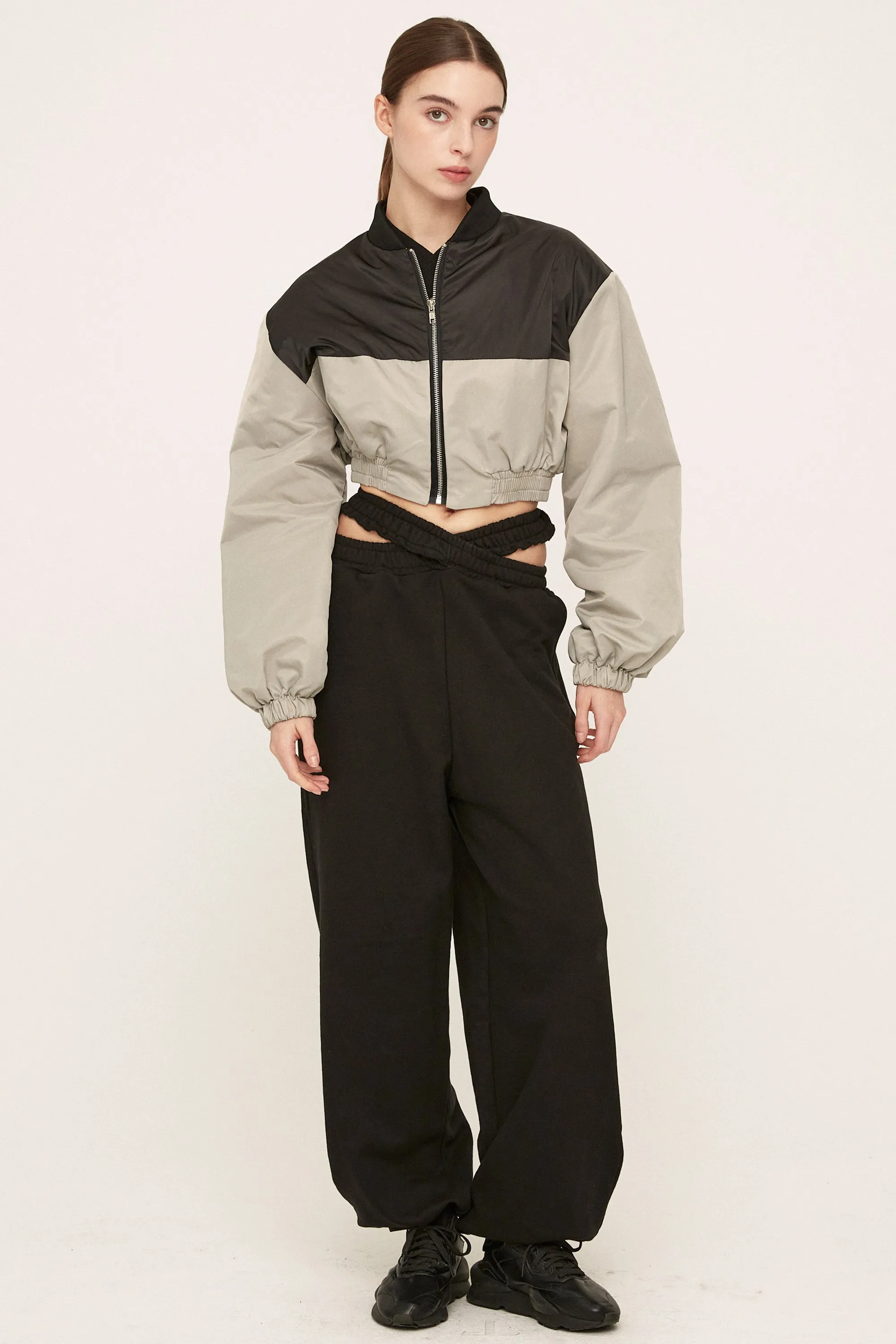 Casie Colorblock Crop Jacket