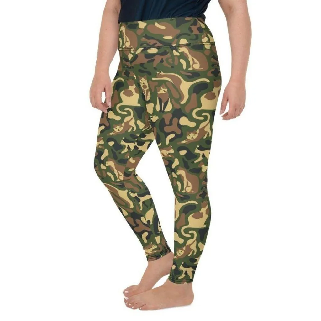 Cat Camo Plus Size Leggings