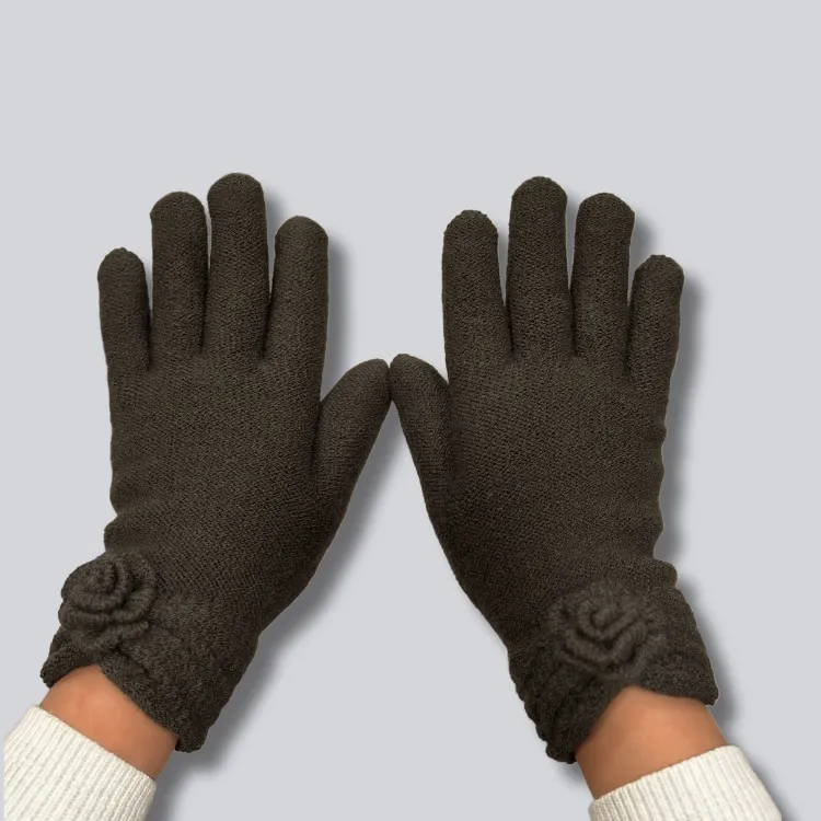 Charcoal Alpaca Gloves