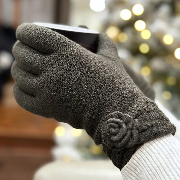 Charcoal Alpaca Gloves