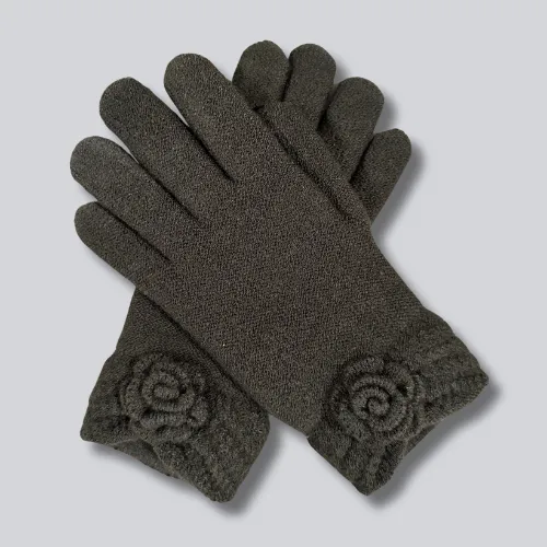 Charcoal Alpaca Gloves