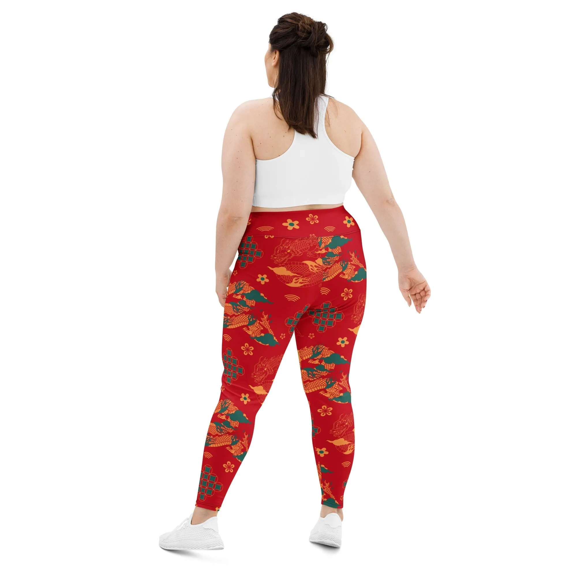 Chinese Dragon Plus Size Leggings