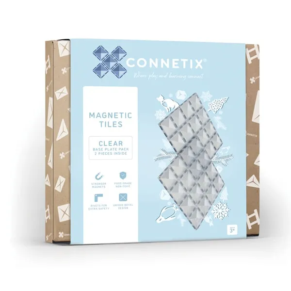 Connetix 2 piece clear base plate