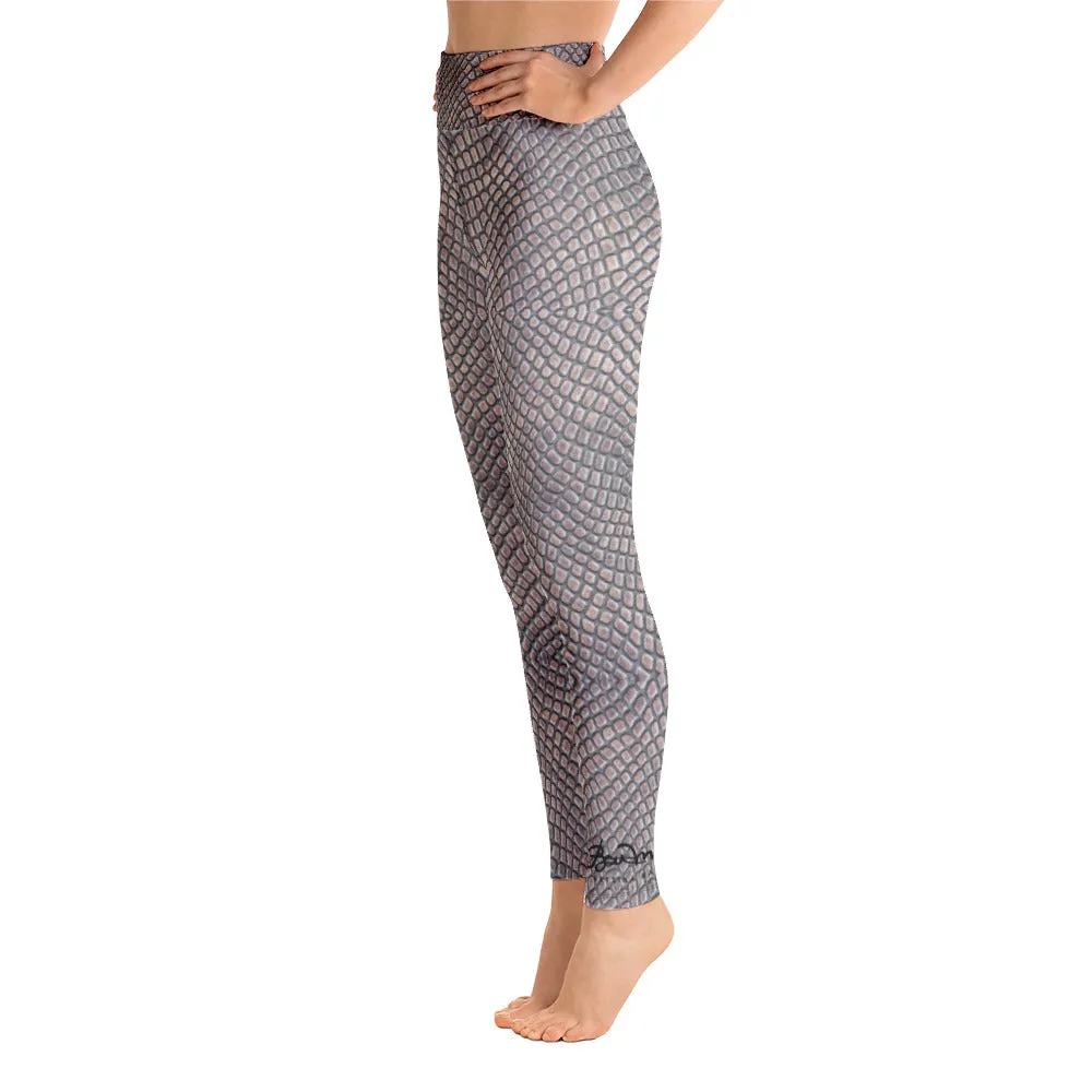 Croc Print Yoga Leggings