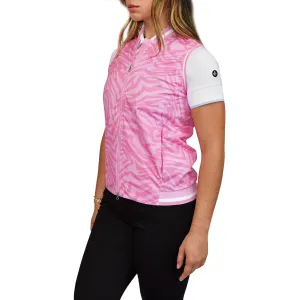 Cross Women's Storm Golf Vest - Pink Zebra