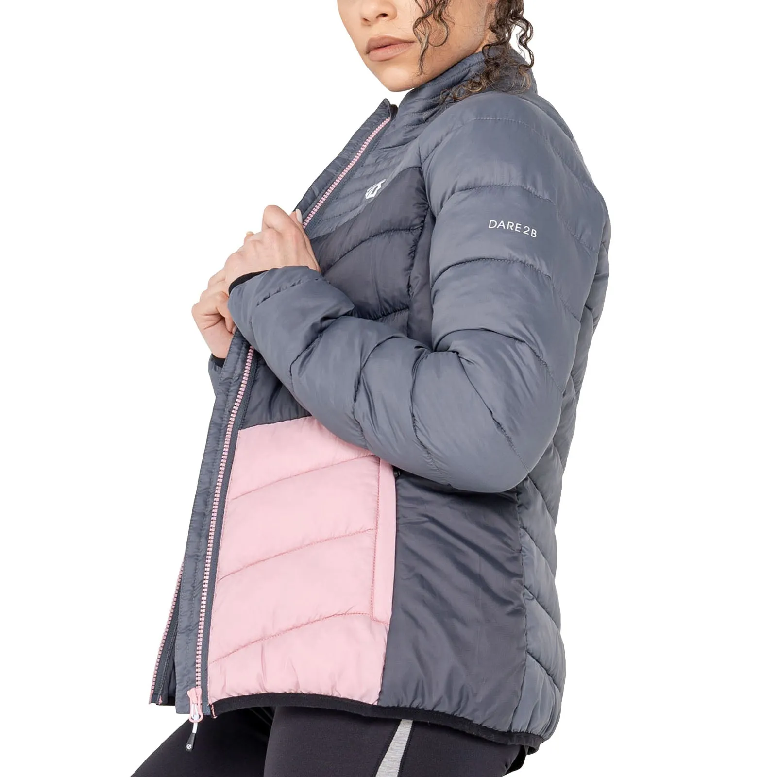 Dare 2b Womens Preact Quilted Outdoor Jacket - Powder Pink