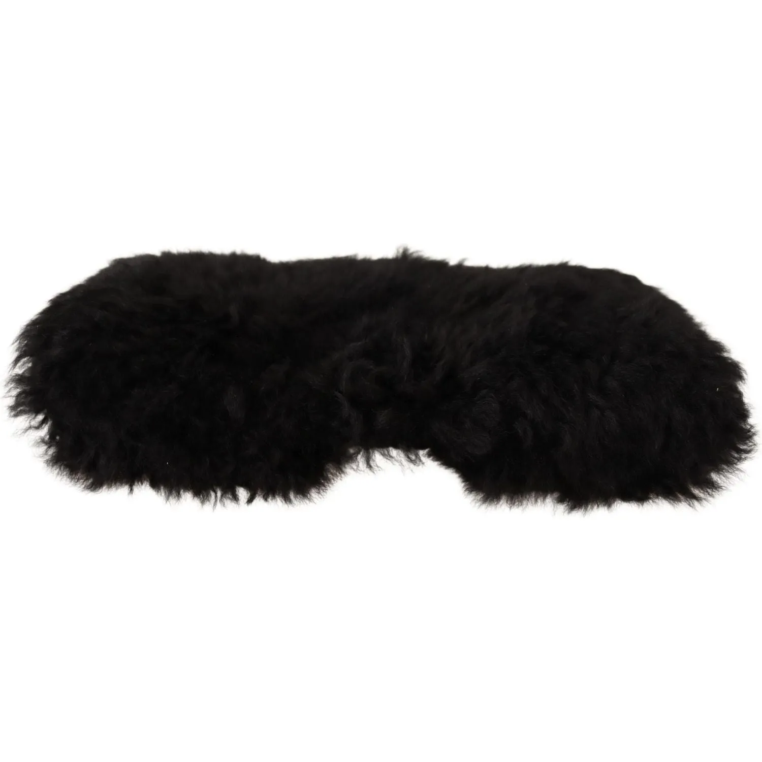 Dolce & Gabbana Elegant Black Cashmere Alpaca Fur Beanie