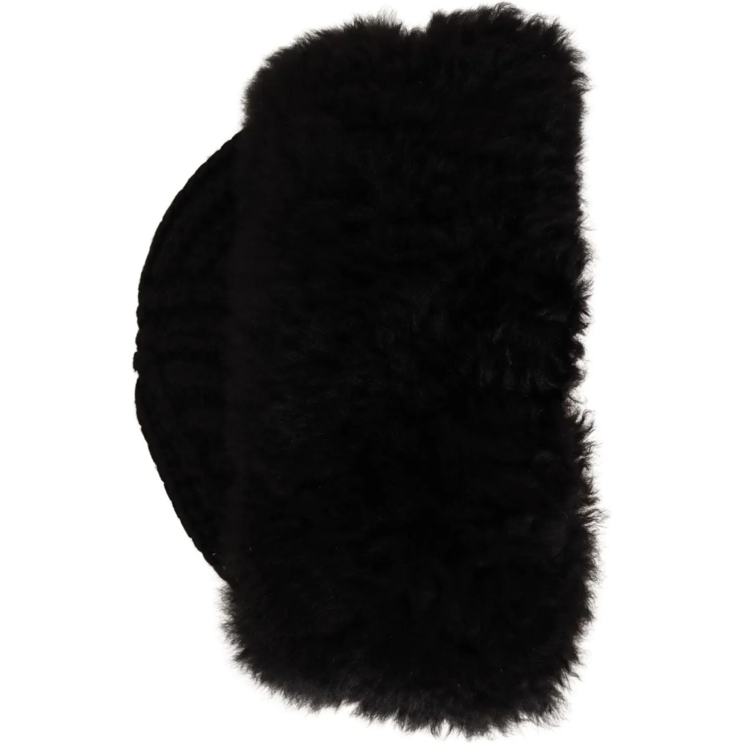 Dolce & Gabbana Elegant Black Cashmere Alpaca Fur Beanie