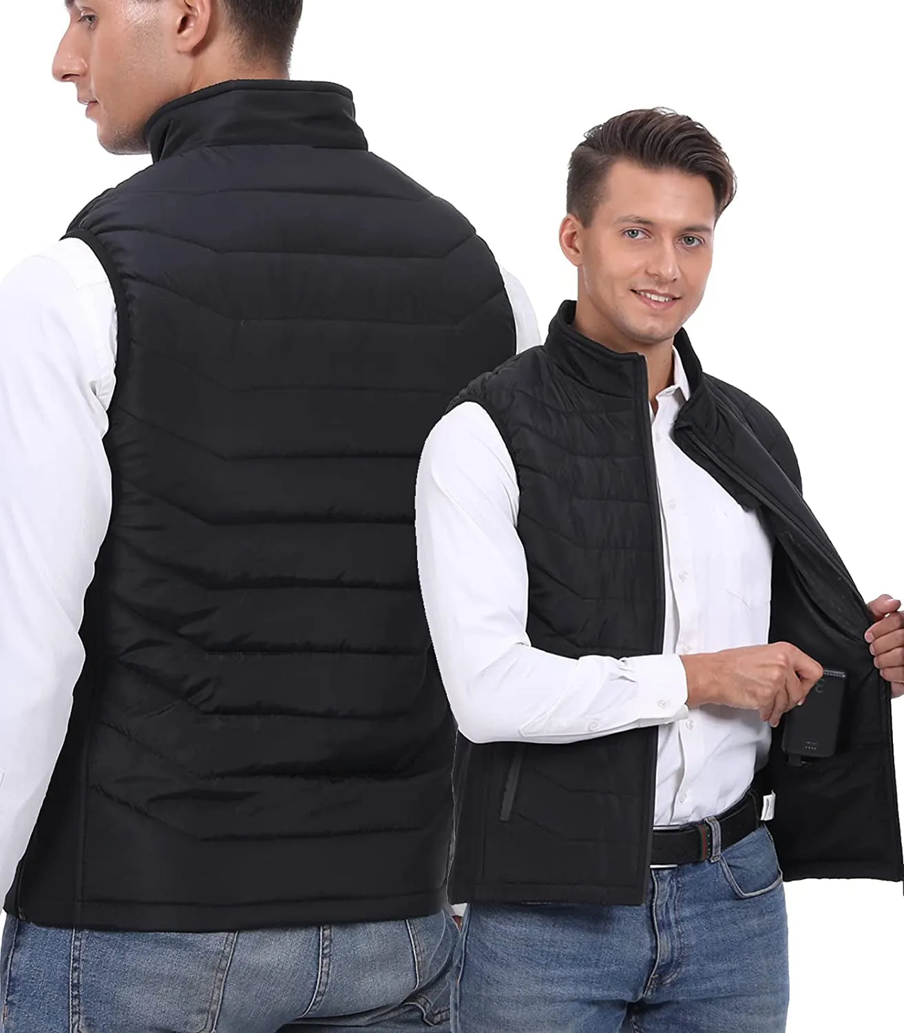 Electric Winter 11 Heating Zones  Rechargeable USB Heated Vest for Men Women